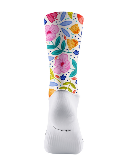 ROCKBROS Vibrant Wild Meadow Floral All-Weather Pro Aero Cycling Socks