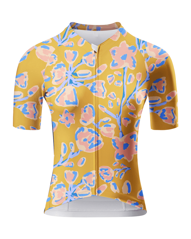 ROCKBROS Women's Early Morning Flower Painterly Floral Pro Aero Cycling Jersey