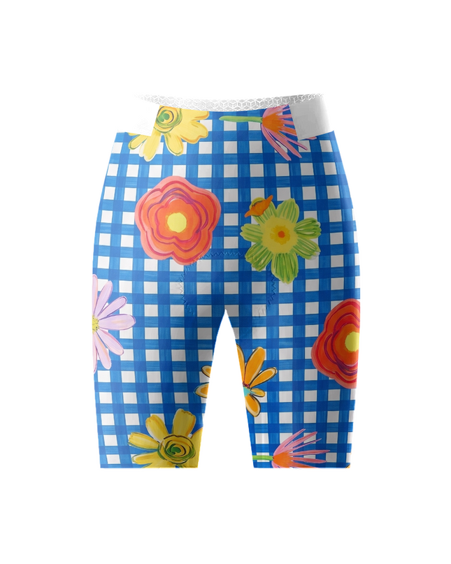 ROCKBROS Women's Gingham Floral Cycling Set