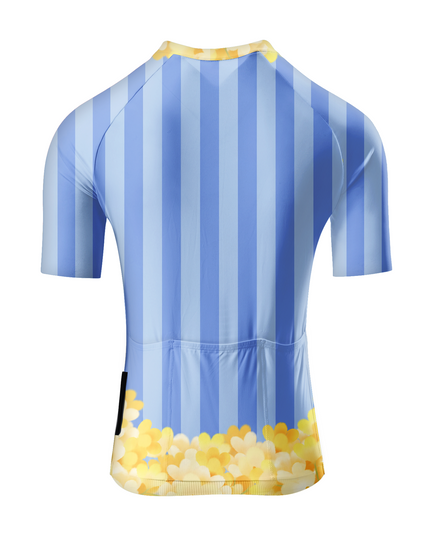 ROCKBROS Women's Life Is Good Floral Stripe Pro Aero Cycling Jersey