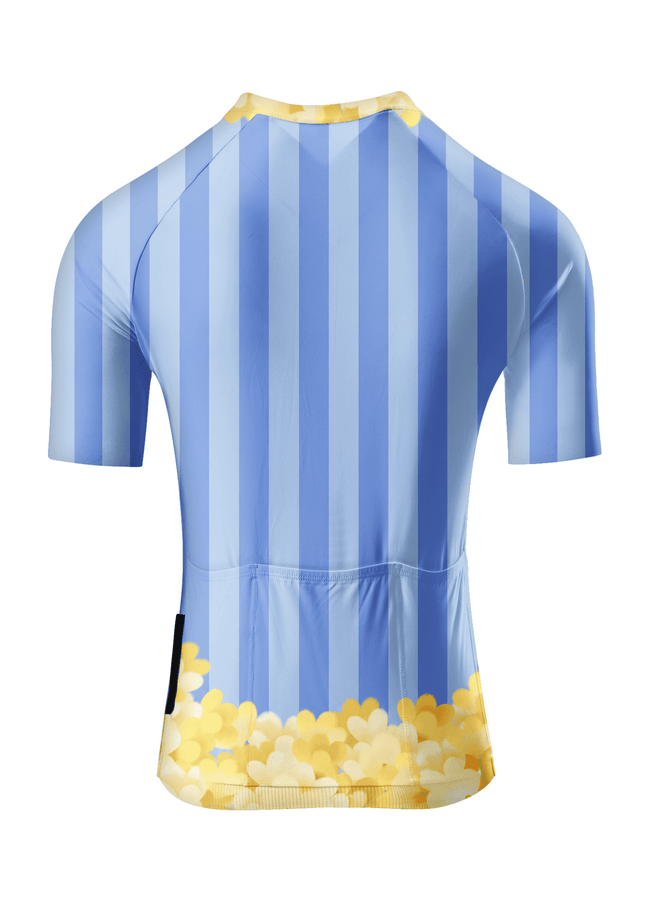 ROCKBROS Women's Life Is Good Floral Stripe Pro Aero Cycling Jersey