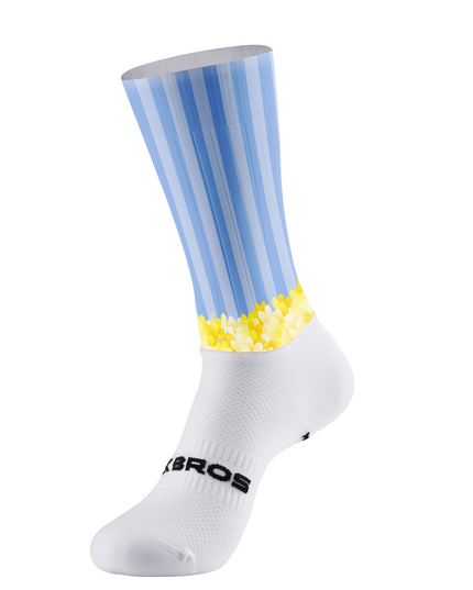 ROCKBROS Life Is Good Floral Stripe Pro Aero Cycling Socks