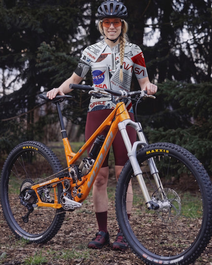 ROCKBROS Women's NASA ID Collage Space Exploration Cycling Jersey