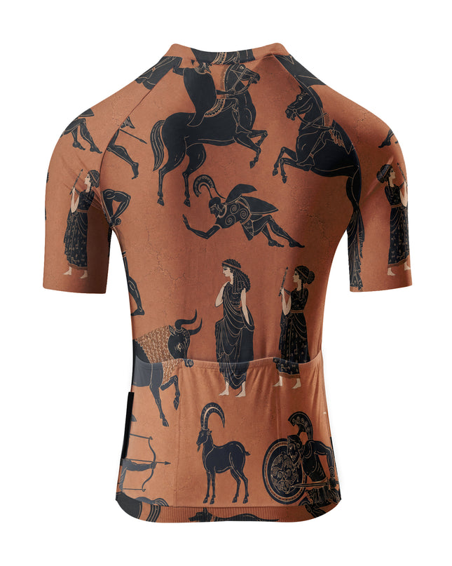 ROCKBROS Women's Terracotta Art Cycling Jersey