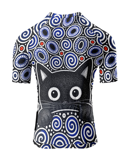 ROCKBROS Women's Spiral Cat Short-Sleeve Cycling Jersey