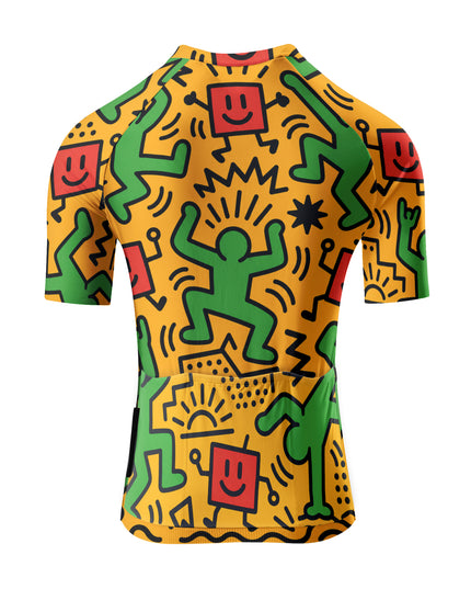 ROCKBROS Women's Retro LES Graffiti Cycling Jersey