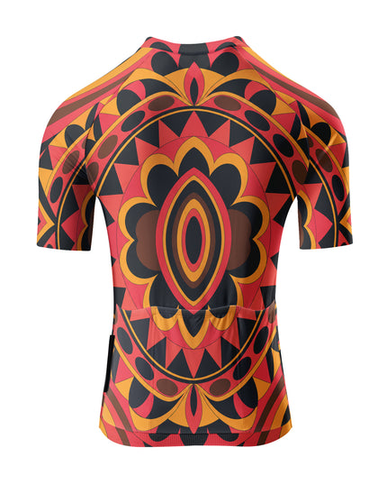 ROCKBROS Women's Vintage Tribal Mandala Geometric Cycling Jersey