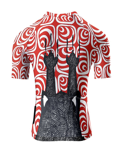 ROCKBROS Women's Hanging Cat Short-Sleeve Cycling Jersey