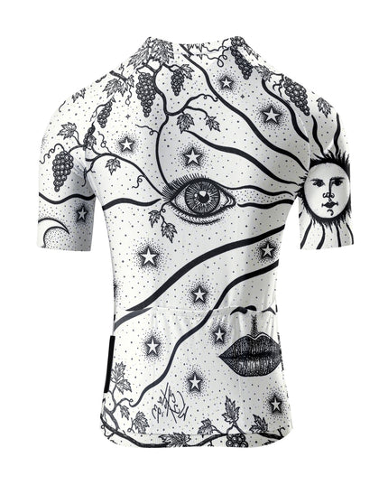 ROCKBROS Women's Celestial Eye Grape Print Short Sleeve Cycling Jersey