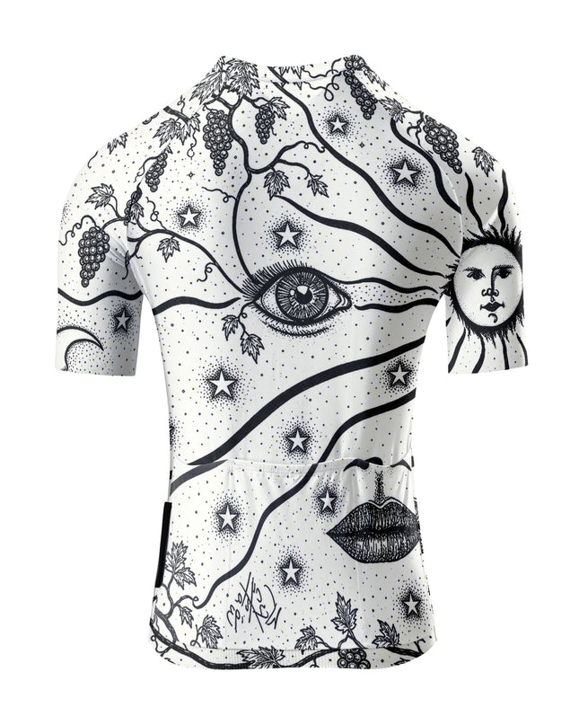 ROCKBROS Women's Celestial Eye Grape Print Short Sleeve Cycling Jersey
