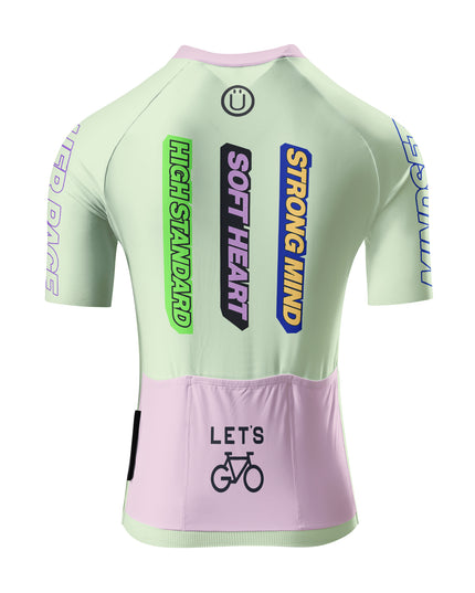 ROCKBROS Women's Colorful Motivational Slogan Short Sleeve Cycling Jersey