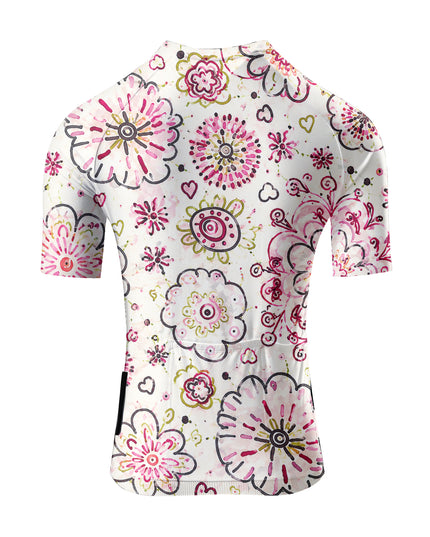 ROCKBROS Women's Whimsical Flower Cycling Jersey