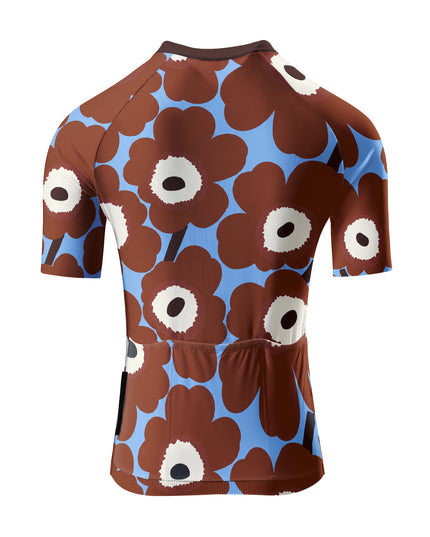 ROCKBROS Women's Retro Brown Floral Cycling Jersey