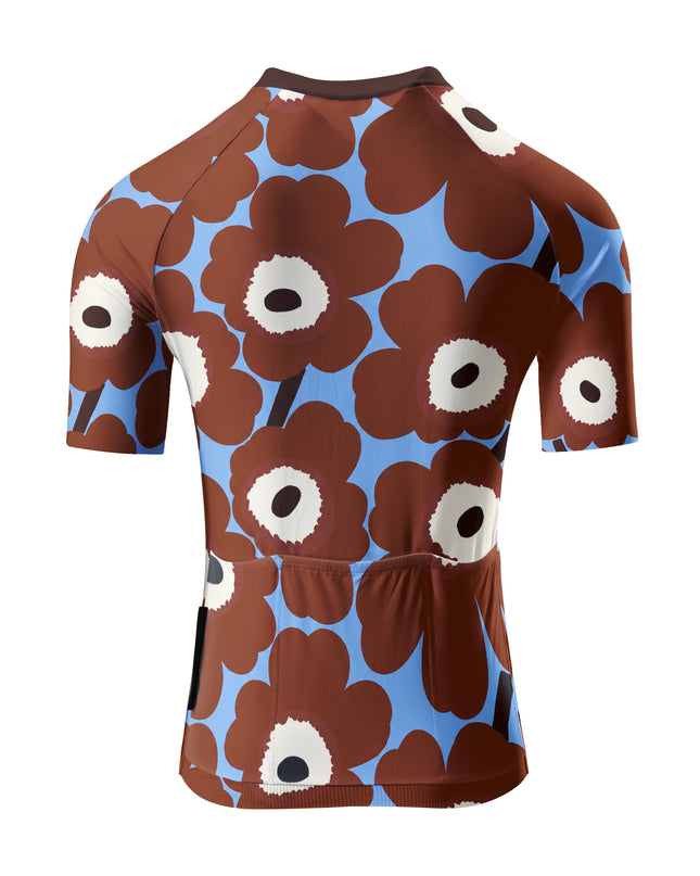 ROCKBROS Women's Retro Brown Floral Cycling Jersey