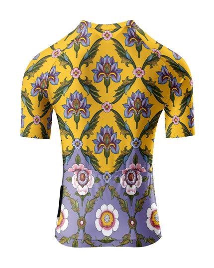 ROCKBROS Women's Golden Iris Garden Short-Sleeve Cycling Jersey