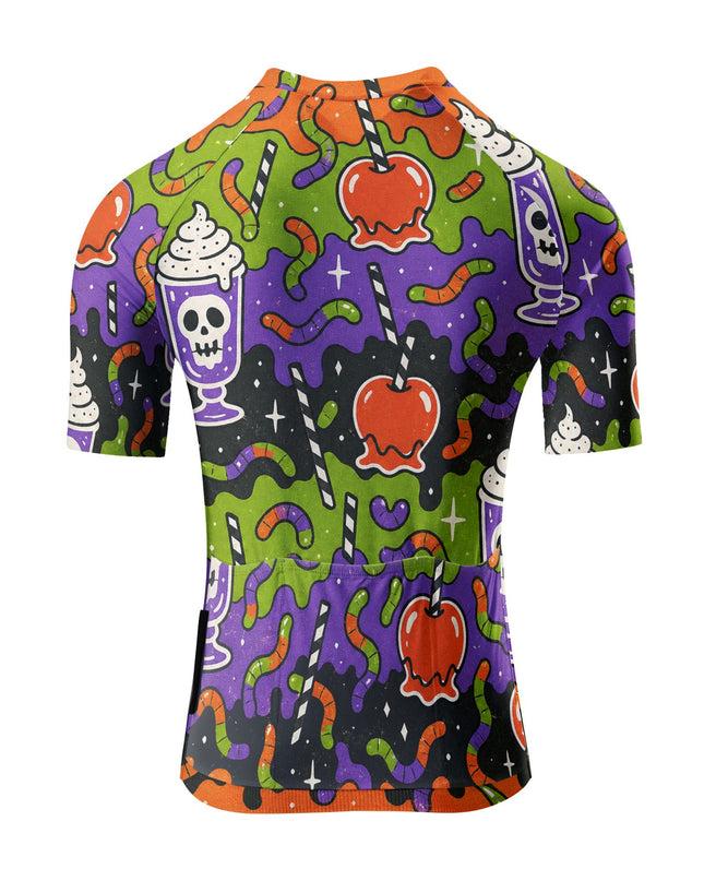 ROCKBROS Women's Halloween Candy Skull Print Short Sleeve Cycling Jersey