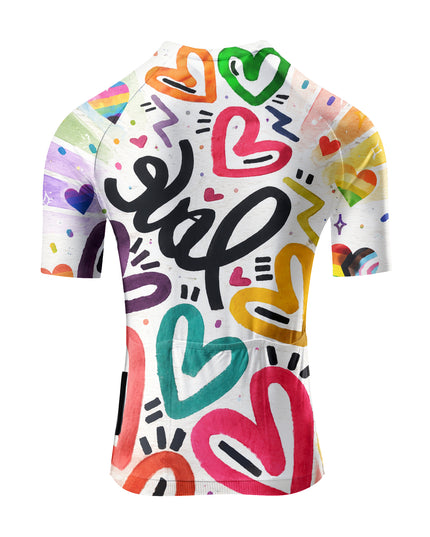 ROCKBROS Women's Rainbow Graffiti Cycling Jersey