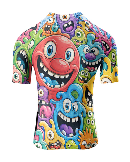 ROCKBROS Women's Cute Monster Cartoon Cycling Jersey