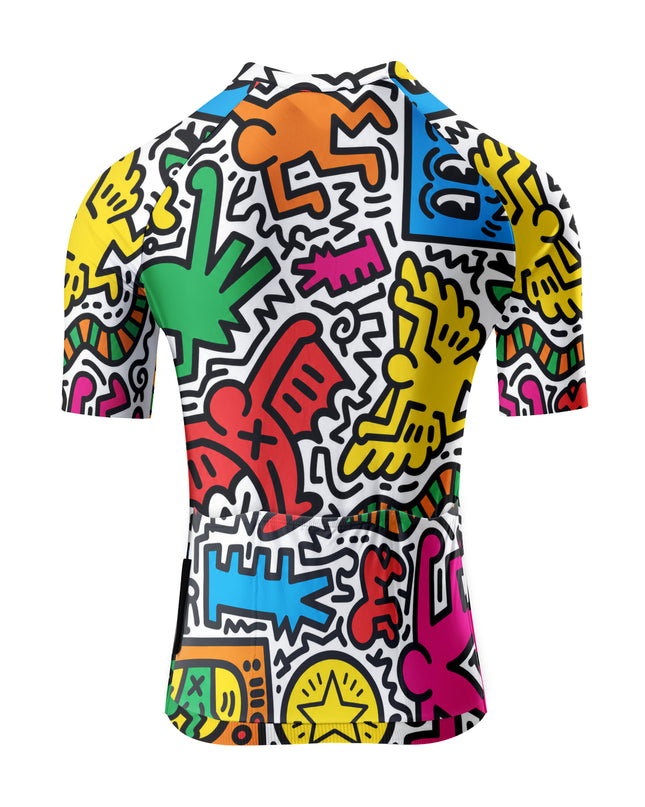 ROCKBROS Women's NYC Graffiti Pop Art Cycling Jersey