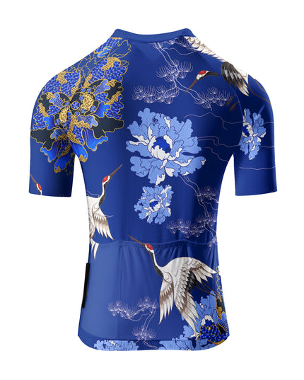 ROCKBROS Women's Crane Peony Short-Sleeve Cycling Jersey