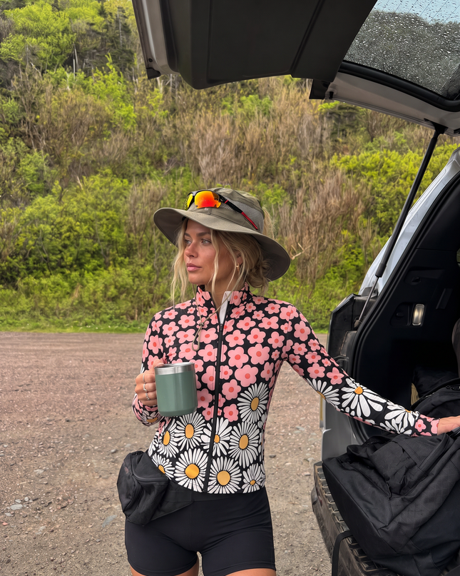 Retro Daisy Pop Windproof Jacket
