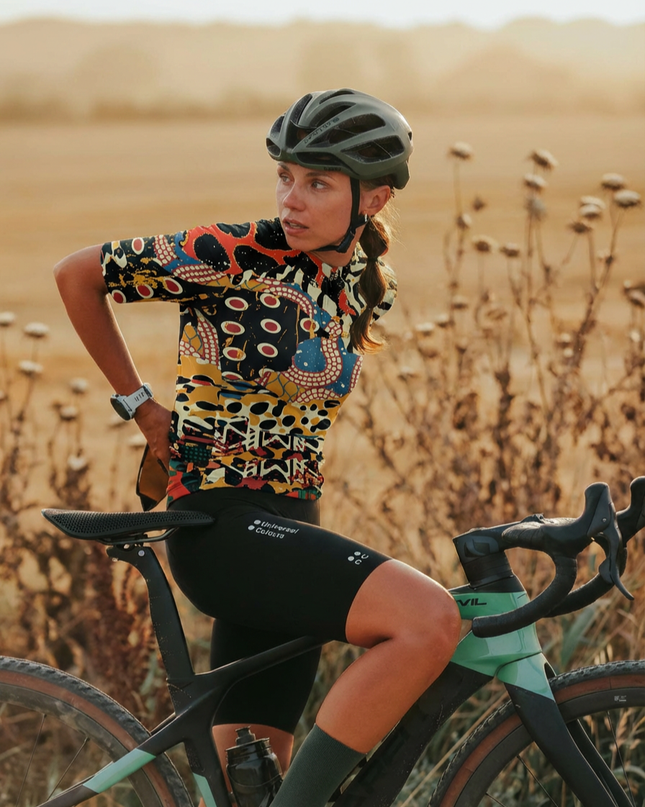 ROCKBROS Women's "Wild Mosaic" All-Weather Multi-Texture Pro Aero Jersey