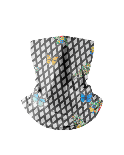 ROCKBROS Women's Butterfly Diamond-Check All-Weather Face Mask