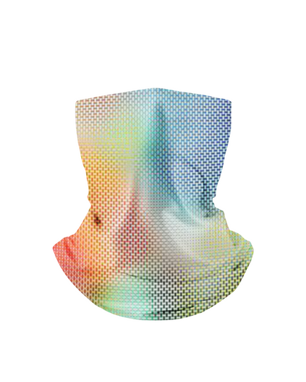 ROCKBROS Holographic Neon Grid Cycling Neck Gaiter