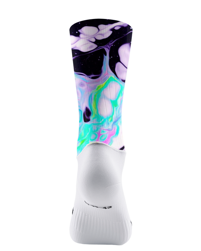 ROCKBROS Liquid Nebula Marble Cycling Socks