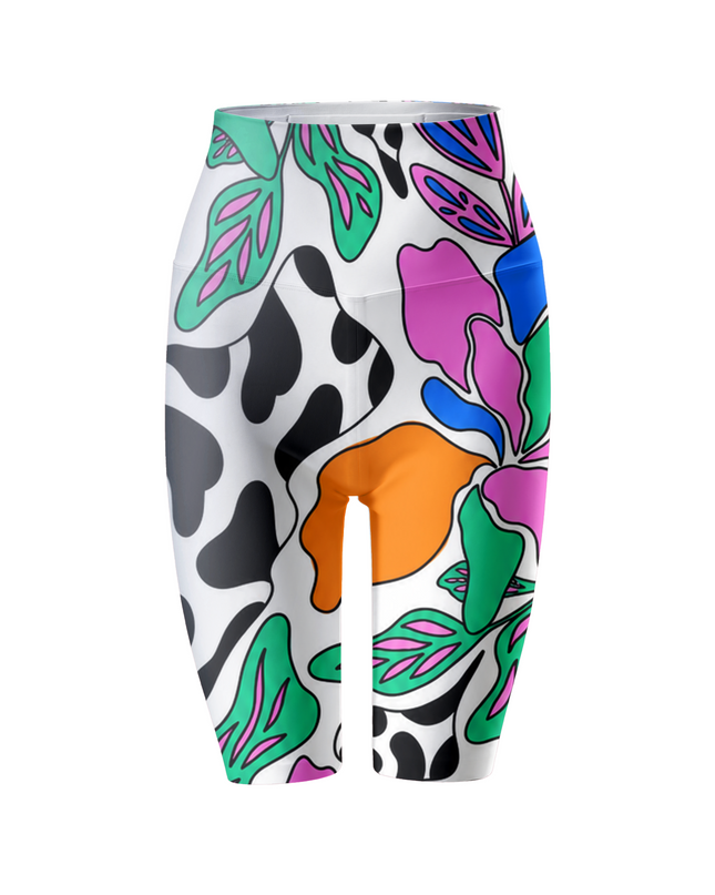 ROCKBROS Women Wild Bloom Pop Art Short Yoga Pants