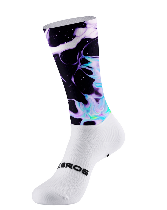 ROCKBROS Liquid Nebula Marble Cycling Socks