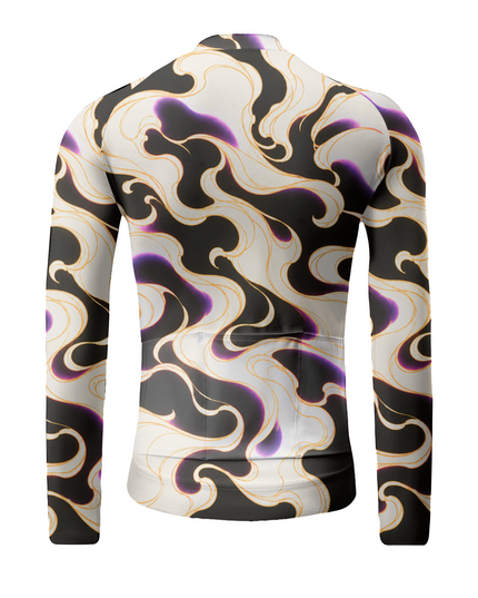 ROCKBROS The Cat’s Gaze Shadow Flame Long Sleeve Pro Aero Cycling Jersey