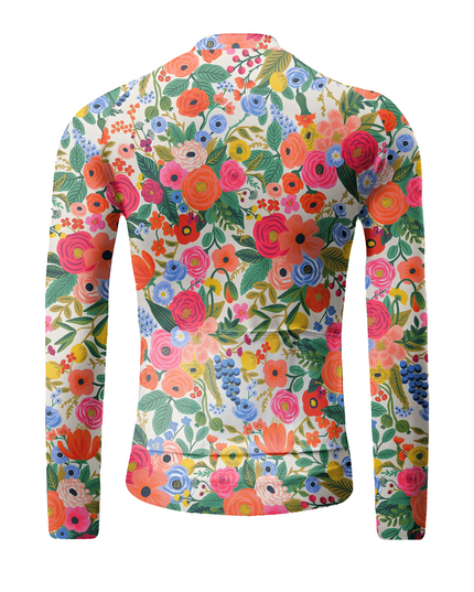 ROCKBROS Wild Botanical Art Long Sleeve Cycling Jersey