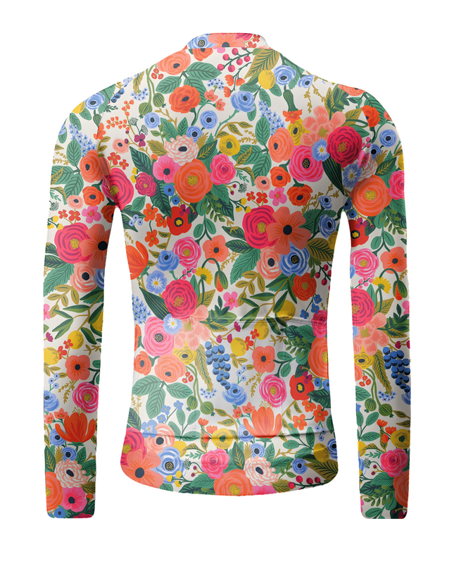 ROCKBROS Wild Botanical Art Long Sleeve Cycling Jersey