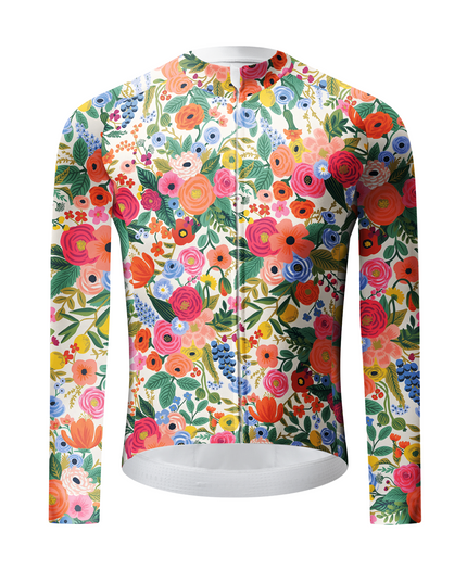 ROCKBROS Wild Botanical Art Long Sleeve Cycling Jersey