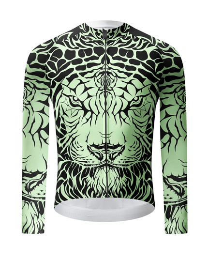 ROCKBROS Tribal Tiger Animal Print Long Sleeve Cycling Jersey