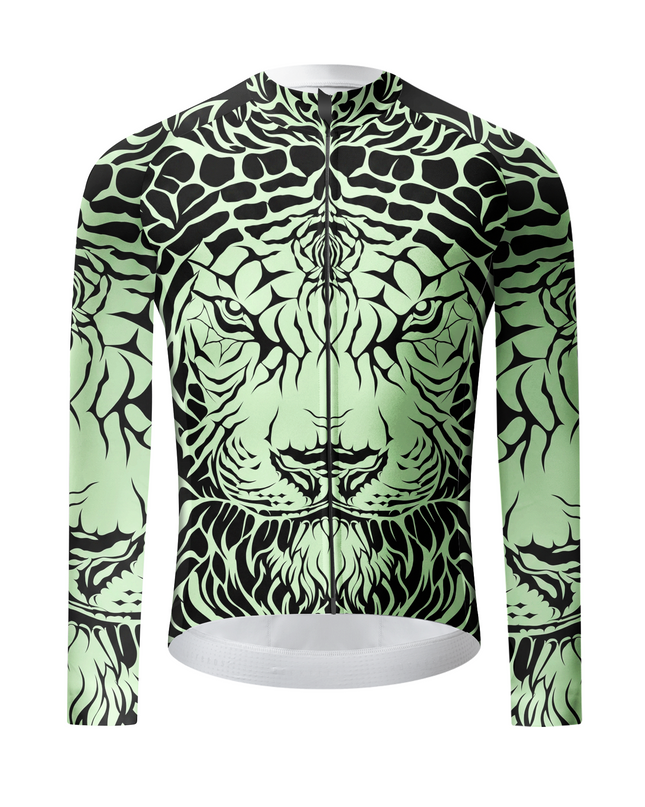 ROCKBROS Tribal Tiger Animal Print Long Sleeve Cycling Jersey