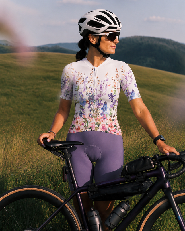 ROCKBROS Floral Watercolor Cycling Socks