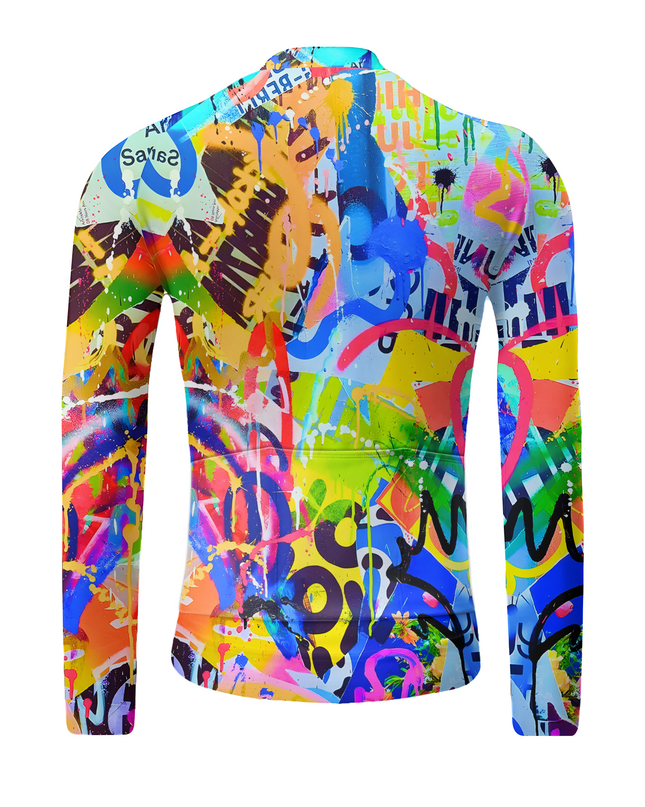 ROCKBROS "Urban Chaos" Pop Graffiti Art Pro Long Sleeve Cycling Jersey