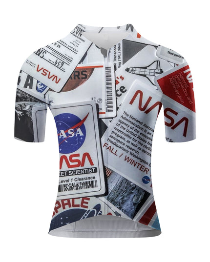 ROCKBROS Women's NASA ID Collage Space Exploration Cycling Jersey