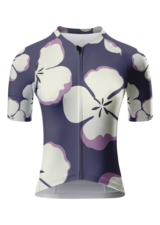 ROCKBROS Women Purple Floral Short Sleeve Cycling Set