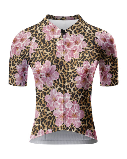 ROCKBROS Women's Leopard Print Cycling Bib Shorts