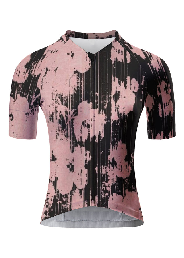 ROCKBROS Women's Pink Distressed Floral Cycling  Set