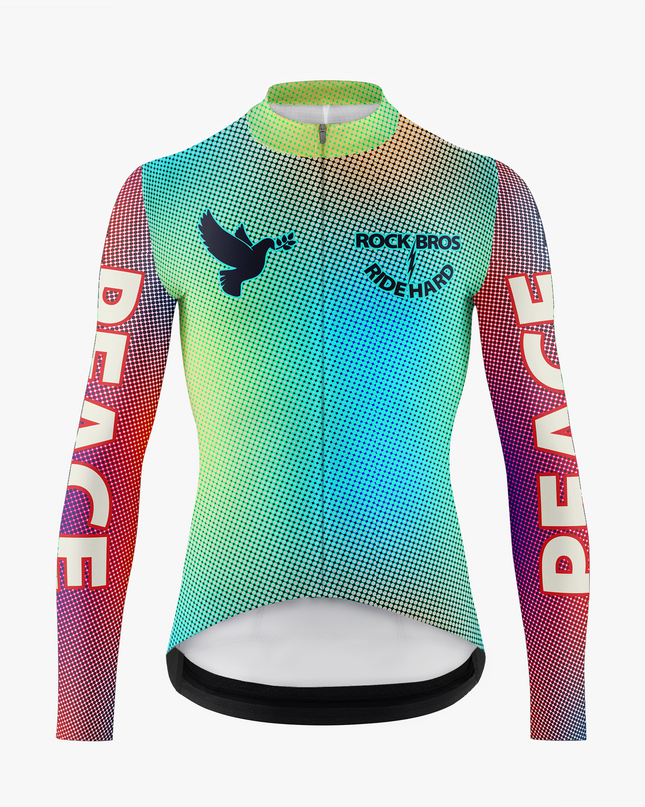 Men's Peace Dove Gradient Cycling Jersey
