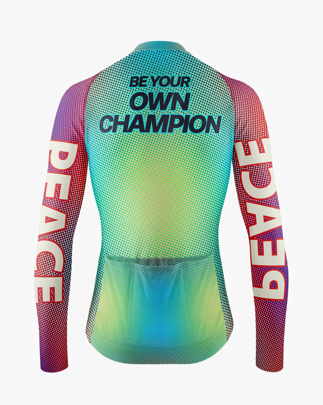 Men's Peace Dove Gradient Cycling Jersey