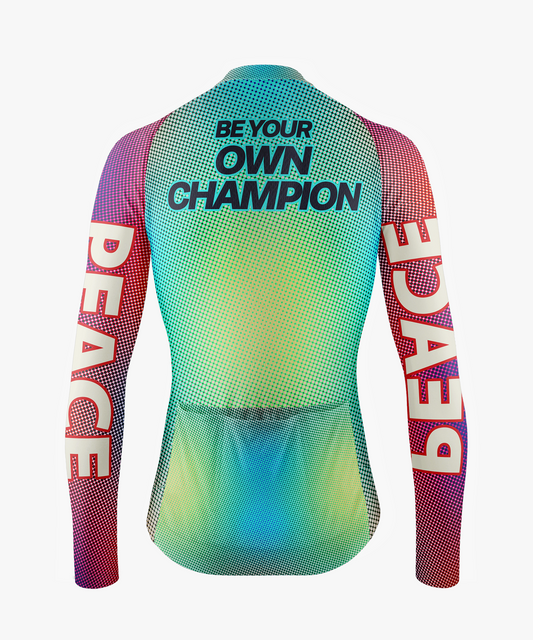 RockBros Men's Peace Dove Gradient Cycling Jersey