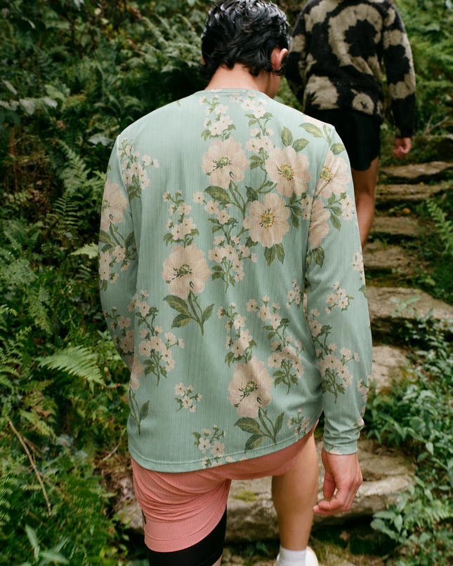 ROCKBROS Wild Garden Vintage Floral Fleece Sweatshirt