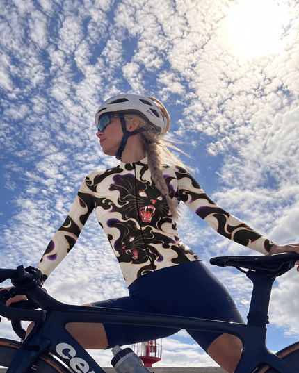 ROCKBROS The Cat’s Gaze Shadow Flame Long Sleeve Pro Aero Cycling Jersey