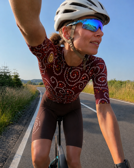 ROCKBROS Women's Traditional Bandhani Pro Aero Cycling Jersey