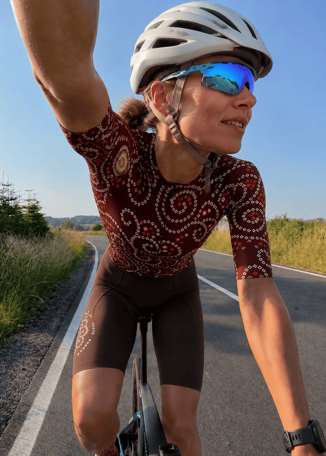 ROCKBROS Women's Traditional Bandhani Pro Aero Cycling Jersey